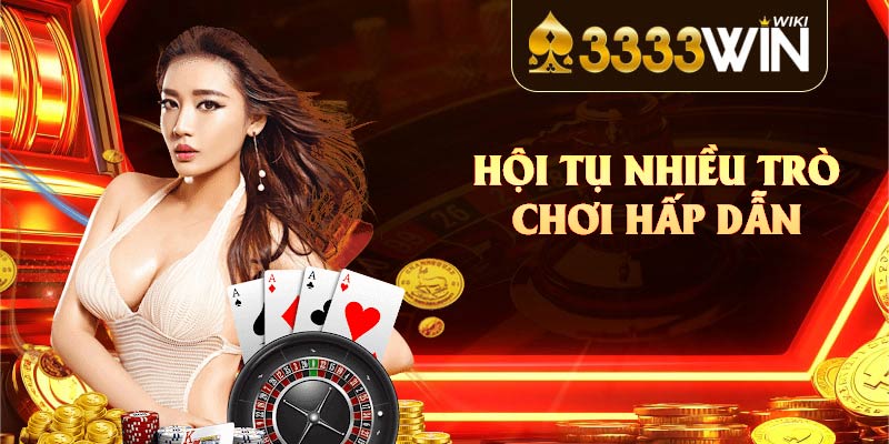 Game bài V8 Poker 3333win Hội tụ nhiều trò chơi hấp dẫn